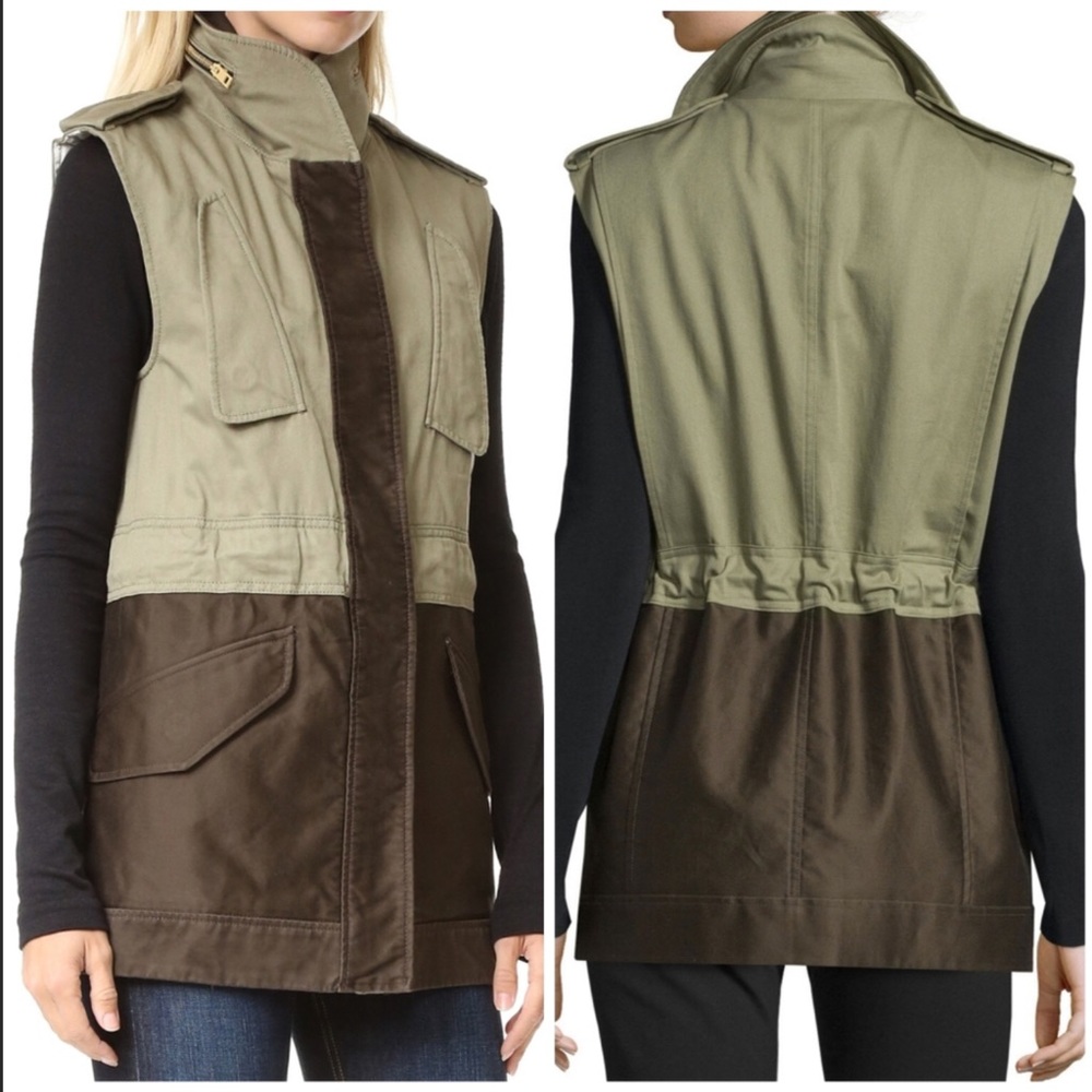 Rag & Bone Army Green Kingsley Vest